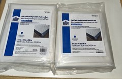 2 Project Source Full/ Twin Biodegradable Mattress Bags 54 in X 14 in X 96 in