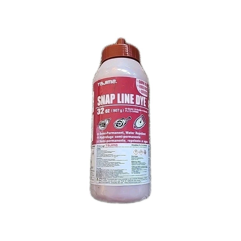 Tajima PLC3-DR900 Snap Line Dye Semi-Permanent Chalk 907g/32 oz Dark Red gallery