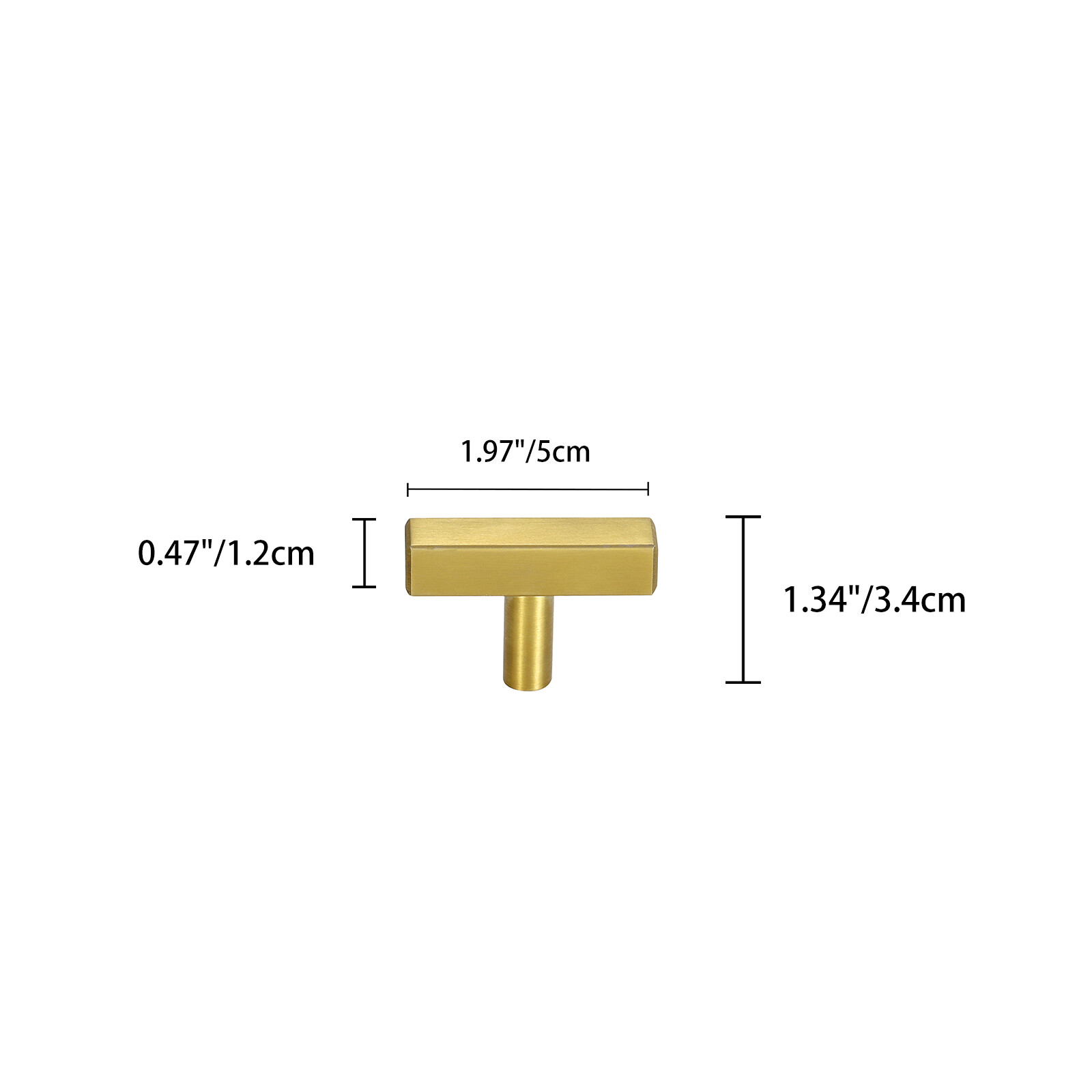 Kitchen Square Cabinet Handles Stainless Steel Gold T Bar Drawer Pulls Hardwares gallery