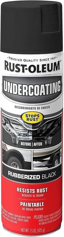 Rust-Oleum 248657 Rubberized Undercoating Spray, 15 oz, Black (Pack of 2) gallery