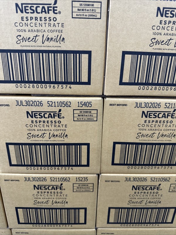 NESCAFE Espresso Concentrate Vanilla Coffee 300ml Bottle 6pk gallery