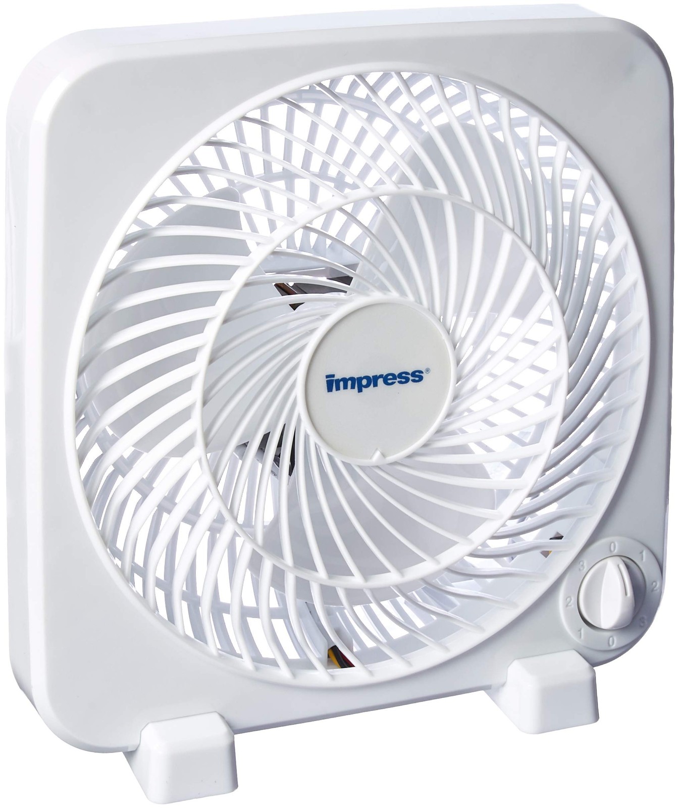 Impress 9-Inch 3-Speed Box Fan, IM-719BX 9 Inches, White gallery