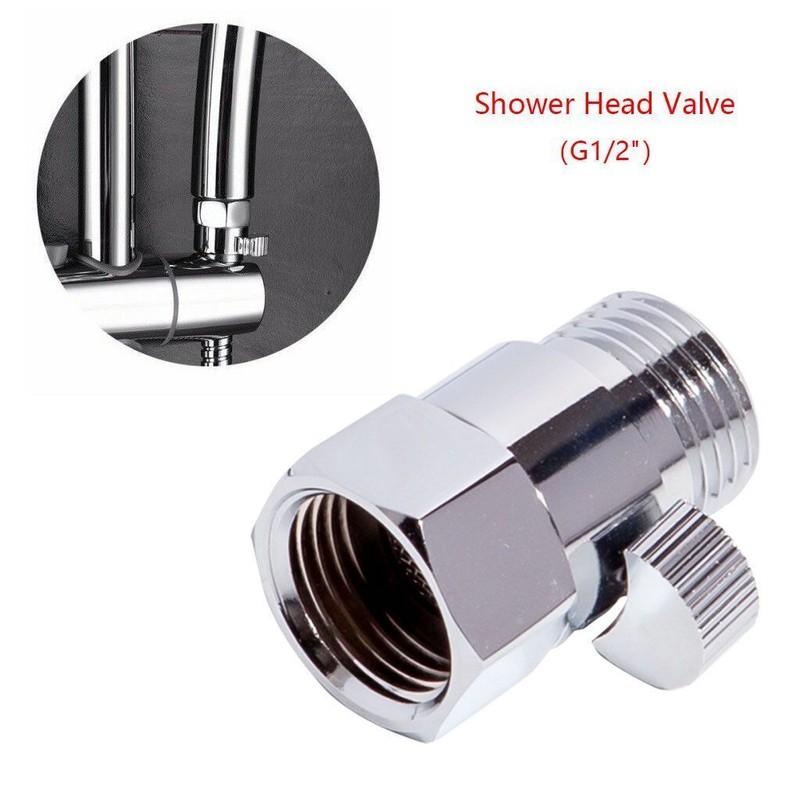 1-5Pcs G1/2" Flow Quick Control Shut OFF Valve Fit Shower Head Hand Water Saver gallery