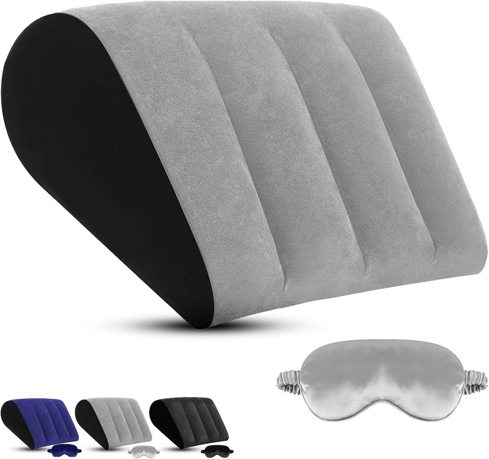 Elevating Pillow with Sleep Mask, Bed