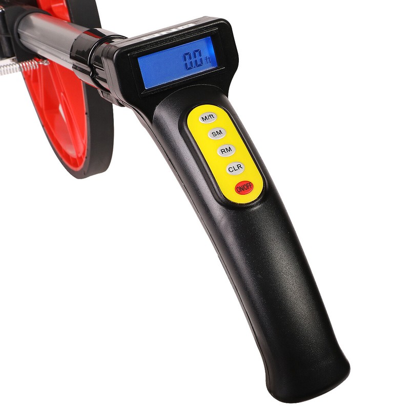 FOLDABLE TELESCOPING ENGINEERS MEASURER LED DIGITAL DISTANCE MEASURING WHEEL gallery