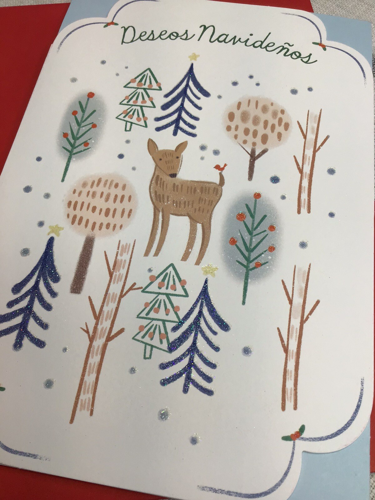 3 Hallmark Merry Christmas Card Someone Special Spanish VIDA 8x5.25 Navidad gallery
