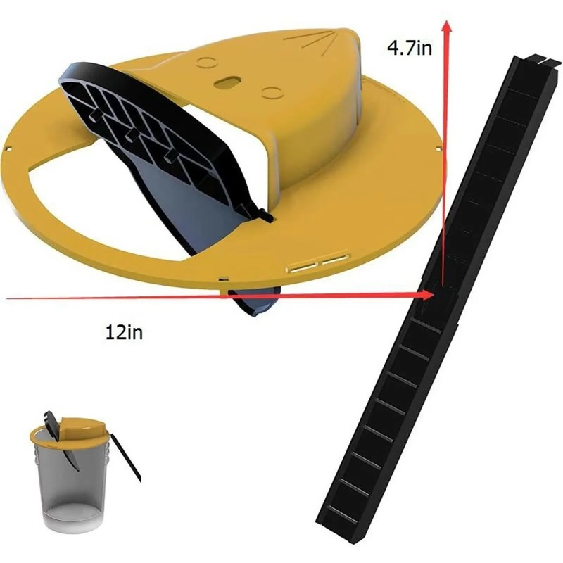 Mouse Rat Trap Flip & Slide Mouse Trap Bucket Catcher Mousetrap Slide Bucket Lid gallery