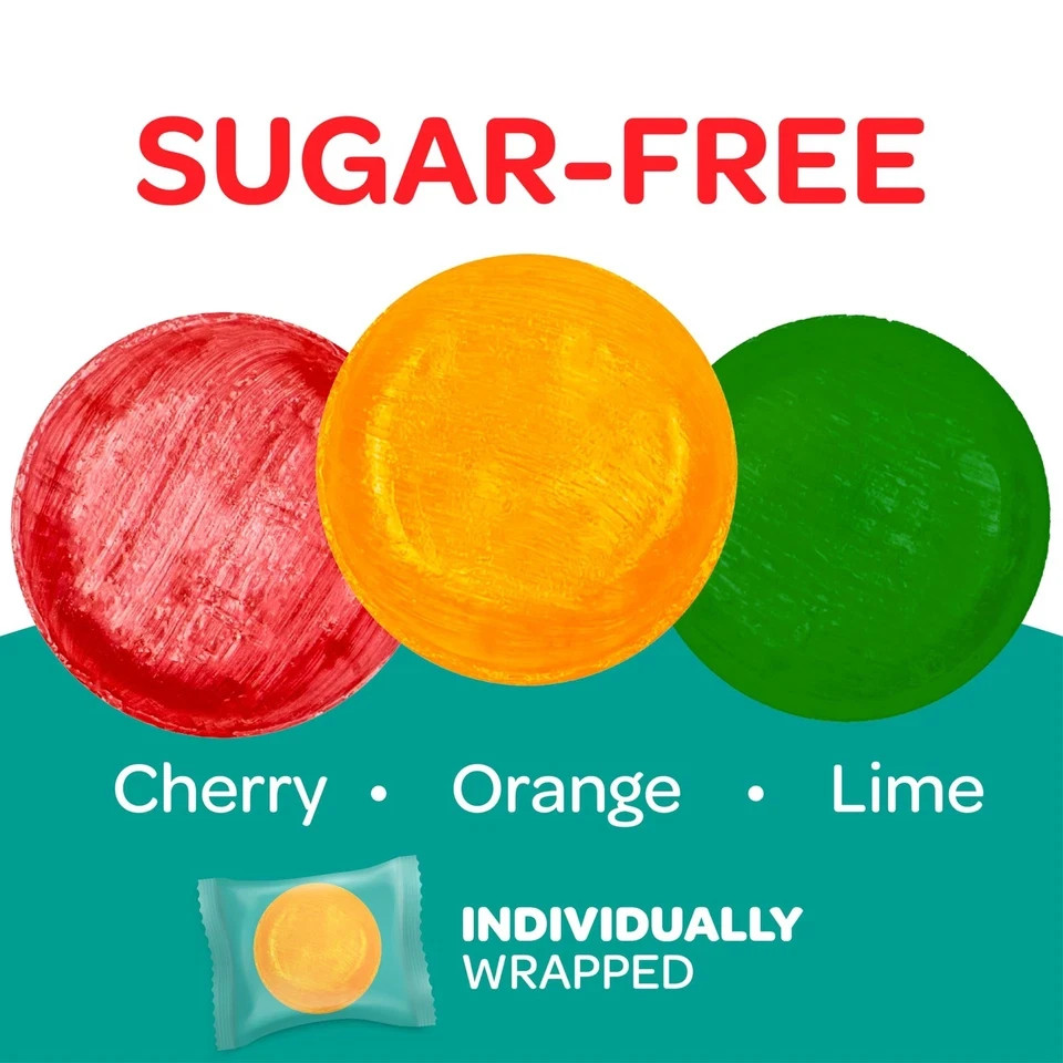 Sugar Free Assorted Fruit Discs Hard Bulk Candy - 1LB , 2LB | Free Shipping! gallery