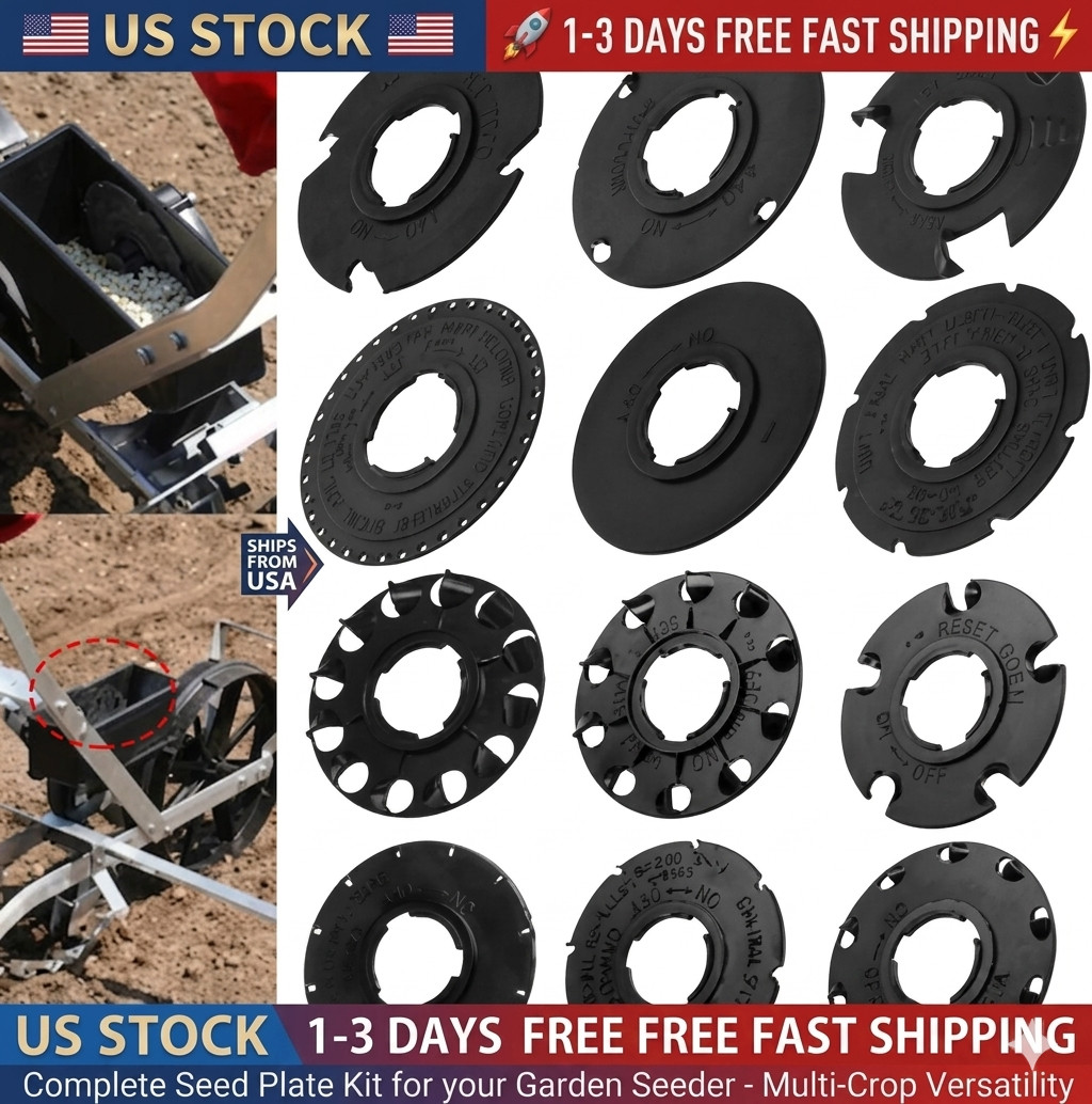 60009 60010 Optional Seed Plate 12 Set for Earthway 10001 1001-B Garden Seeder P gallery