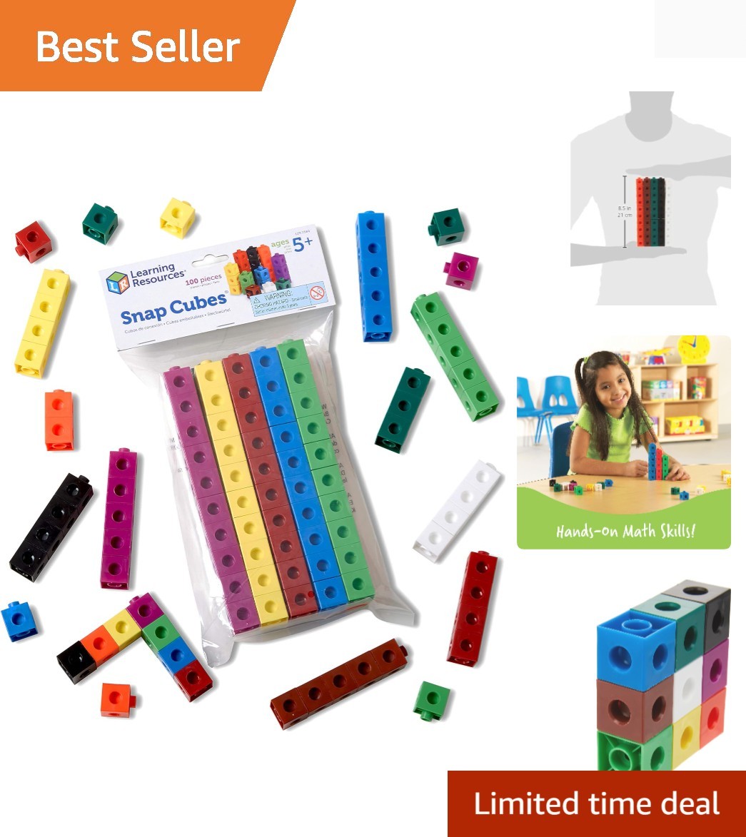 100 Snap Cubes for Kids: Interactive Building Blocks for Homeschool Learning gallery