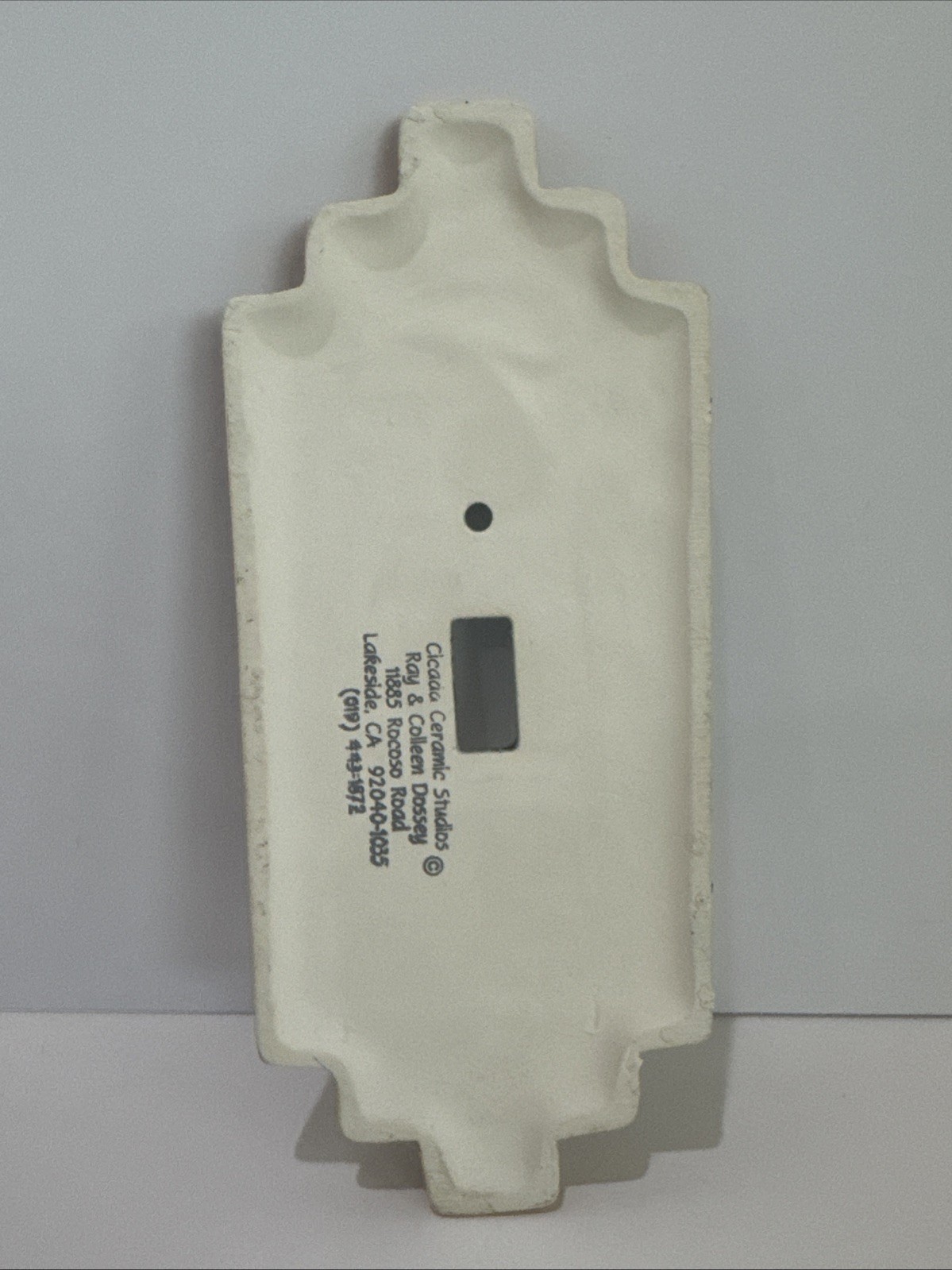 Cicada Ceramic Studio Single Light Switch Cover Southwest Tan Speckled gallery