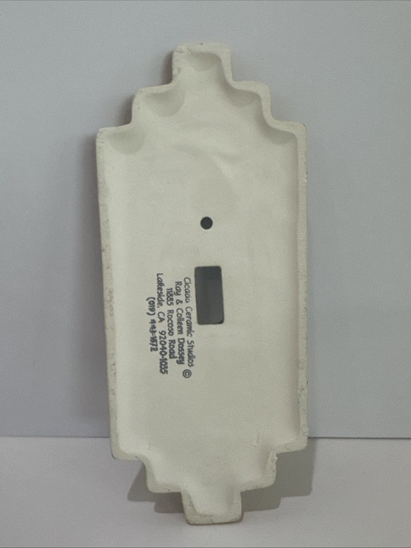 Cicada Ceramic Studio Single Light Switch Cover Southwest Tan Speckled gallery