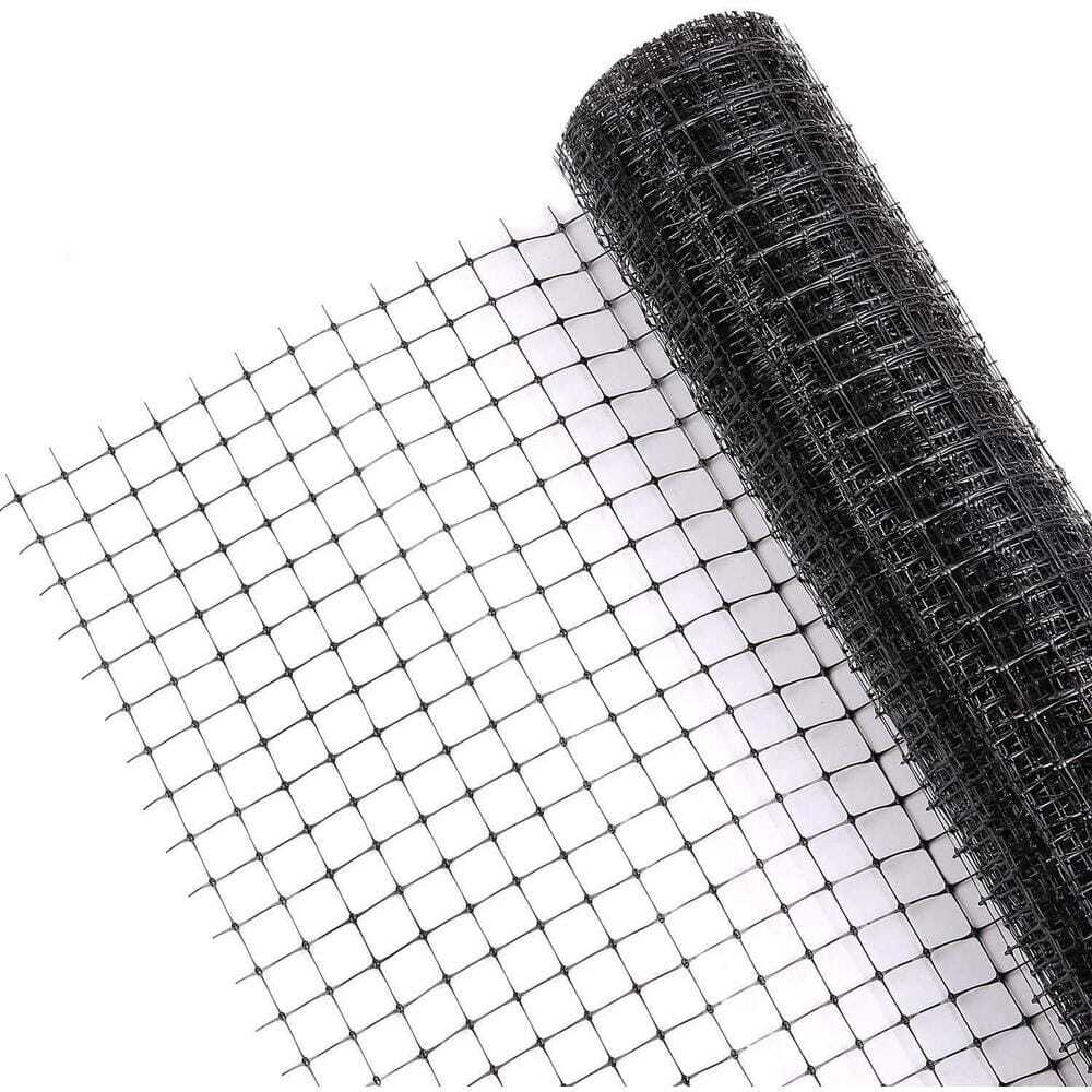 7 ft. x 100 ft. Black Polypropylene Deer Fence Plastic with UV Protection gallery