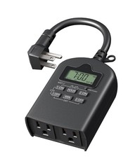 DEWENWILS Outdoor Timer Outlet Waterproof Programmable 2 Outlet 15A Heavy Duty