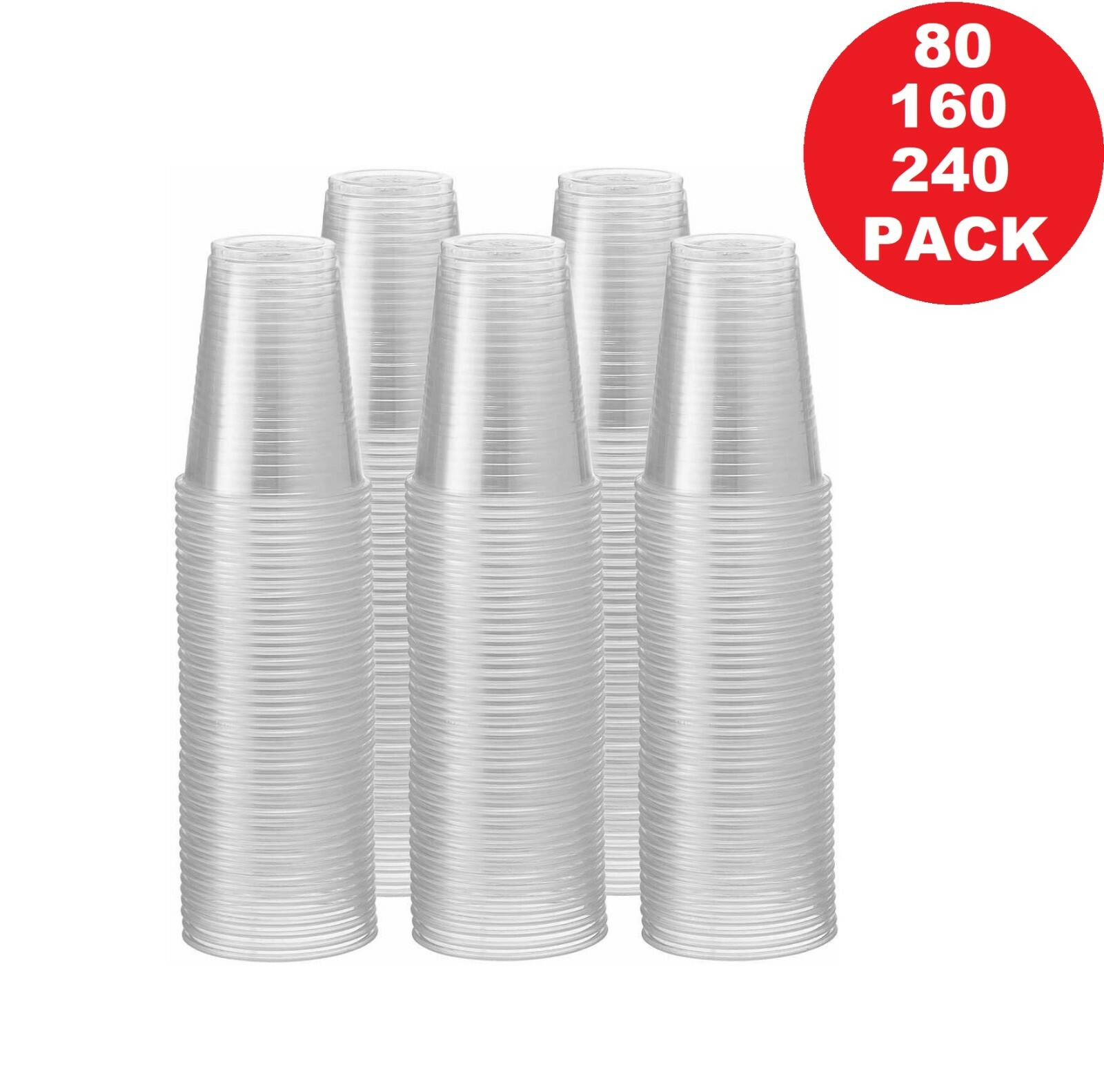 9 oz Disposable Clear Translucent Plastic Cold Cups For Parties And All Events gallery