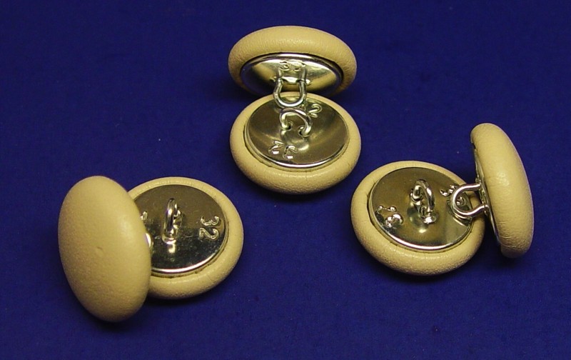 6 genuine leather TUFTING buttons 21mm (13/16 inch) all same size, MADE IN USA gallery