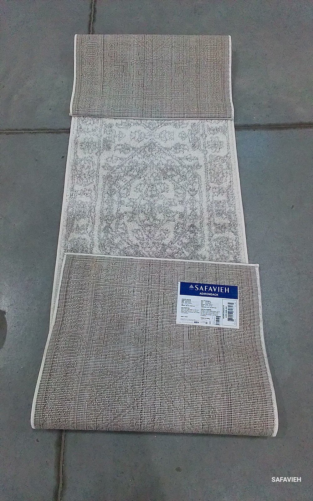 IVORY / SILVER 2'-1" x 8'-0" Flaw in Rug, Reduced Price 1172796769 ADR108B-280 gallery