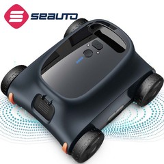 Seauto Pool Vacuum Cordless Pool Cleaner Robotic Wall Climbing Powerful Suction