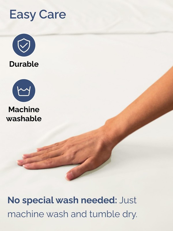Extra Deep King Fitted Sheet - Hotel Luxury Single Fitted Sheet Only - Easily gallery