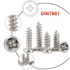 Self-tapping Screw Pan Head Phillips Head M1 M1.2 M1.4 M1.5 – M3 M4 Ni-plated