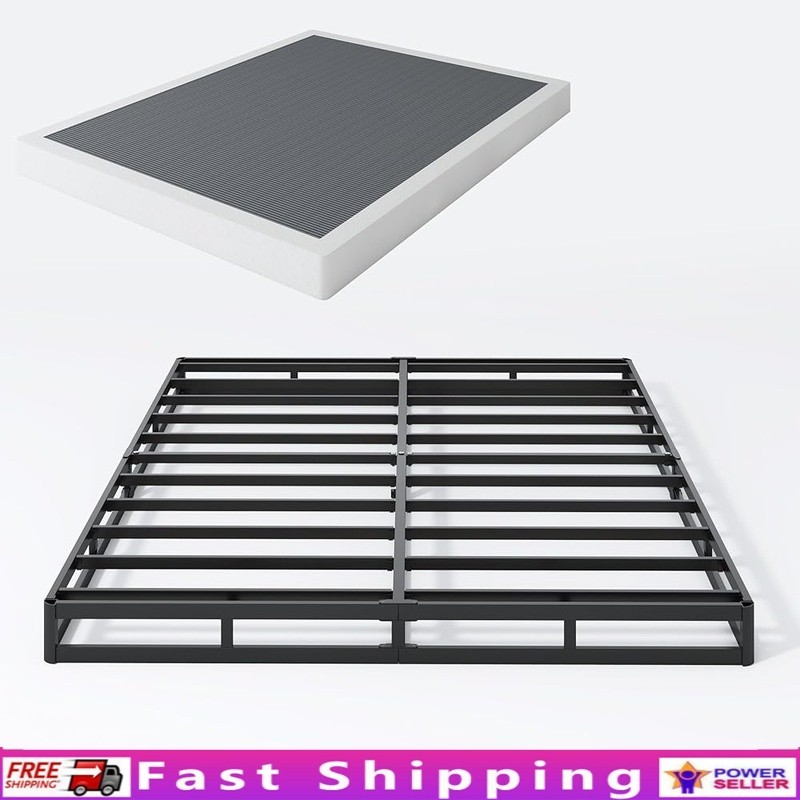 Metal Full Box Spring 5 Inch Mattress Foundation Squeak Resistant Easy Assembly gallery