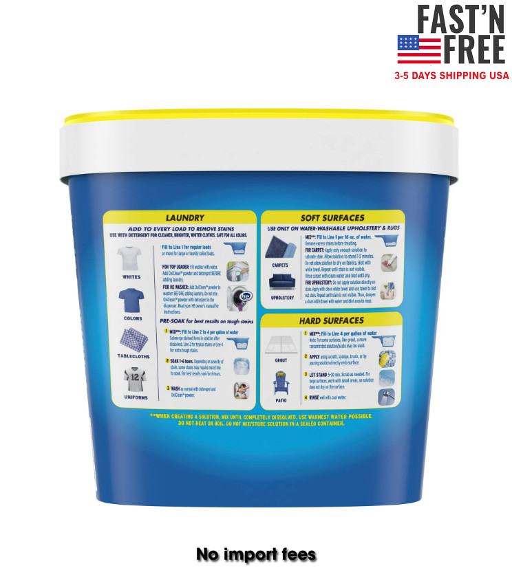 OxiClean Versatile Stain Remover Powder for Around the Home and Laundry , 5 lb gallery