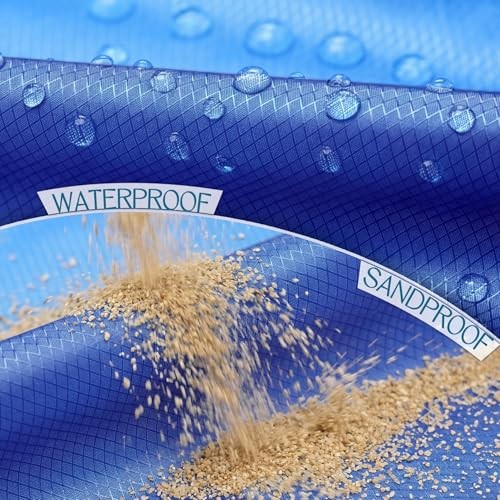 Beach Blanket Waterproof Sandproof Large Sand Free,78''X81''/10'X9' Oversized gallery