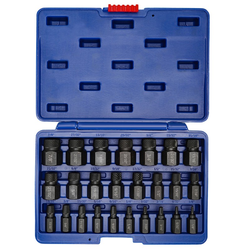 25Pcs Screw Extractor Set Hex Head Multi-Spline Easy Out Bolt Extractor Set NEW gallery