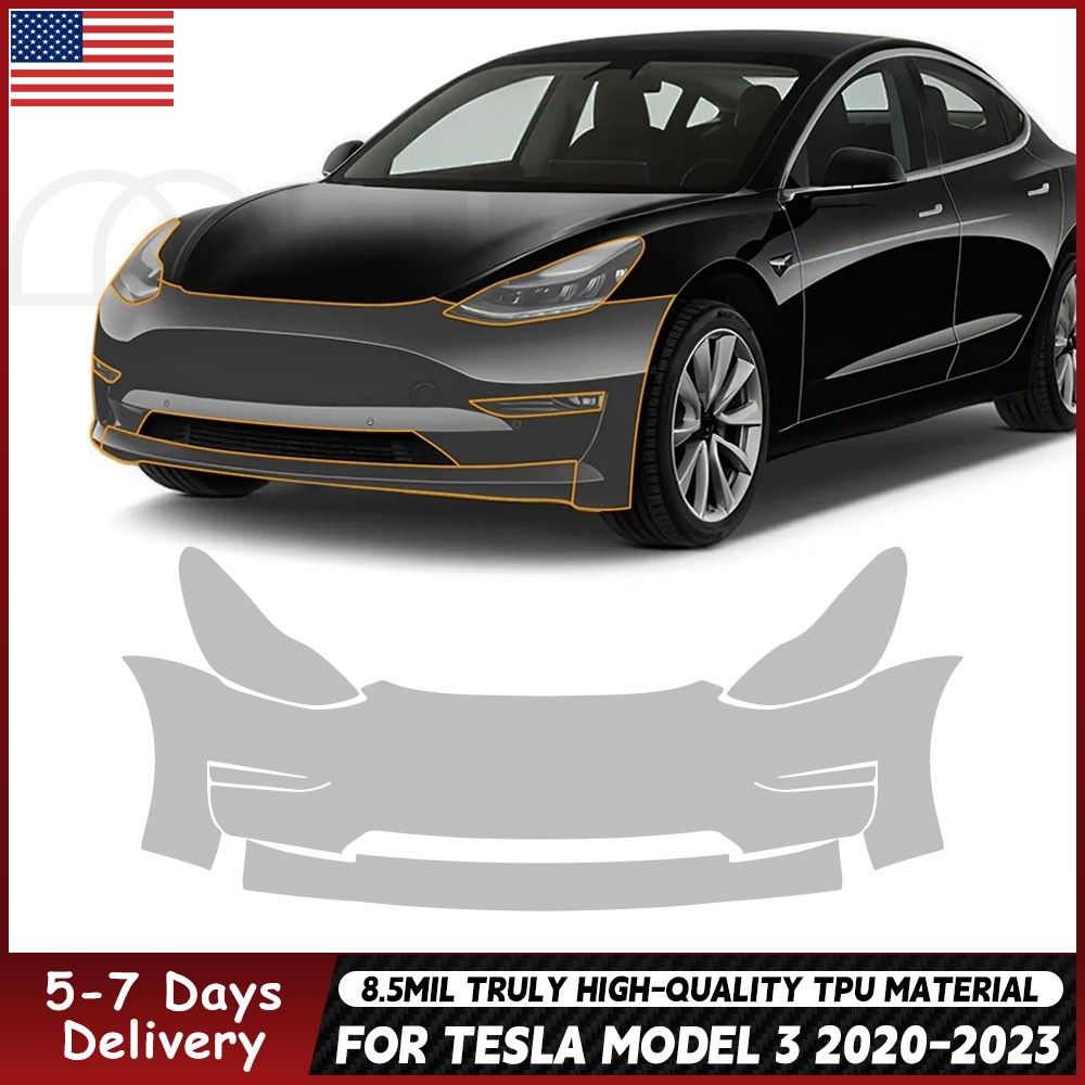 For Tesla Model 3 2017-2023 Paint Protection Film TPU PPF Pre-Cut Kit gallery
