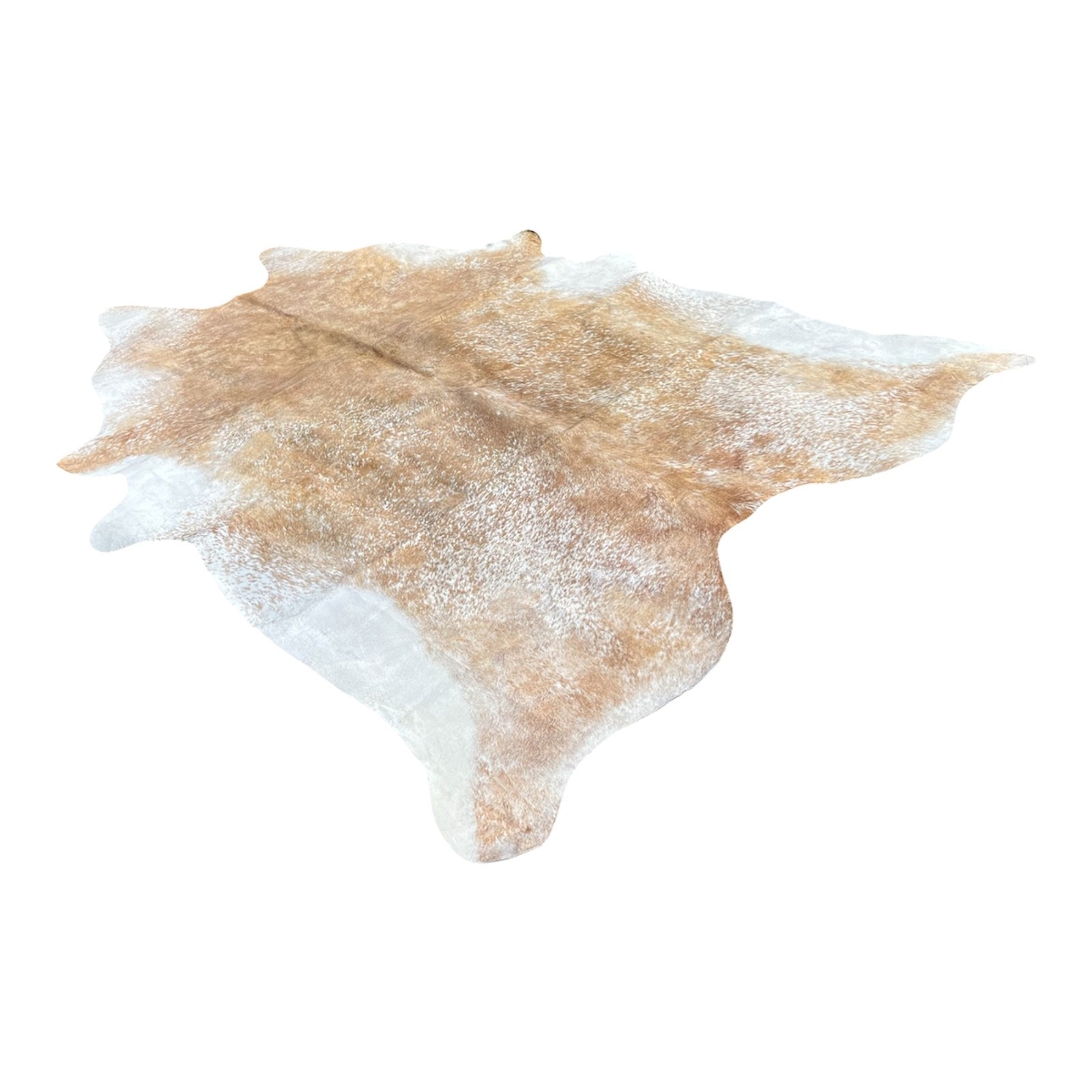 Hand Curated Cowhide Area Rug 5 x 6 (ft) Salt Pepper (Brown/White) gallery