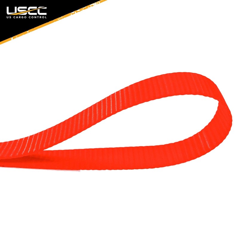 USCC Motorcycle Handlebar Straps - 1" X 18"- Red Pair of Handle Bar Straps gallery