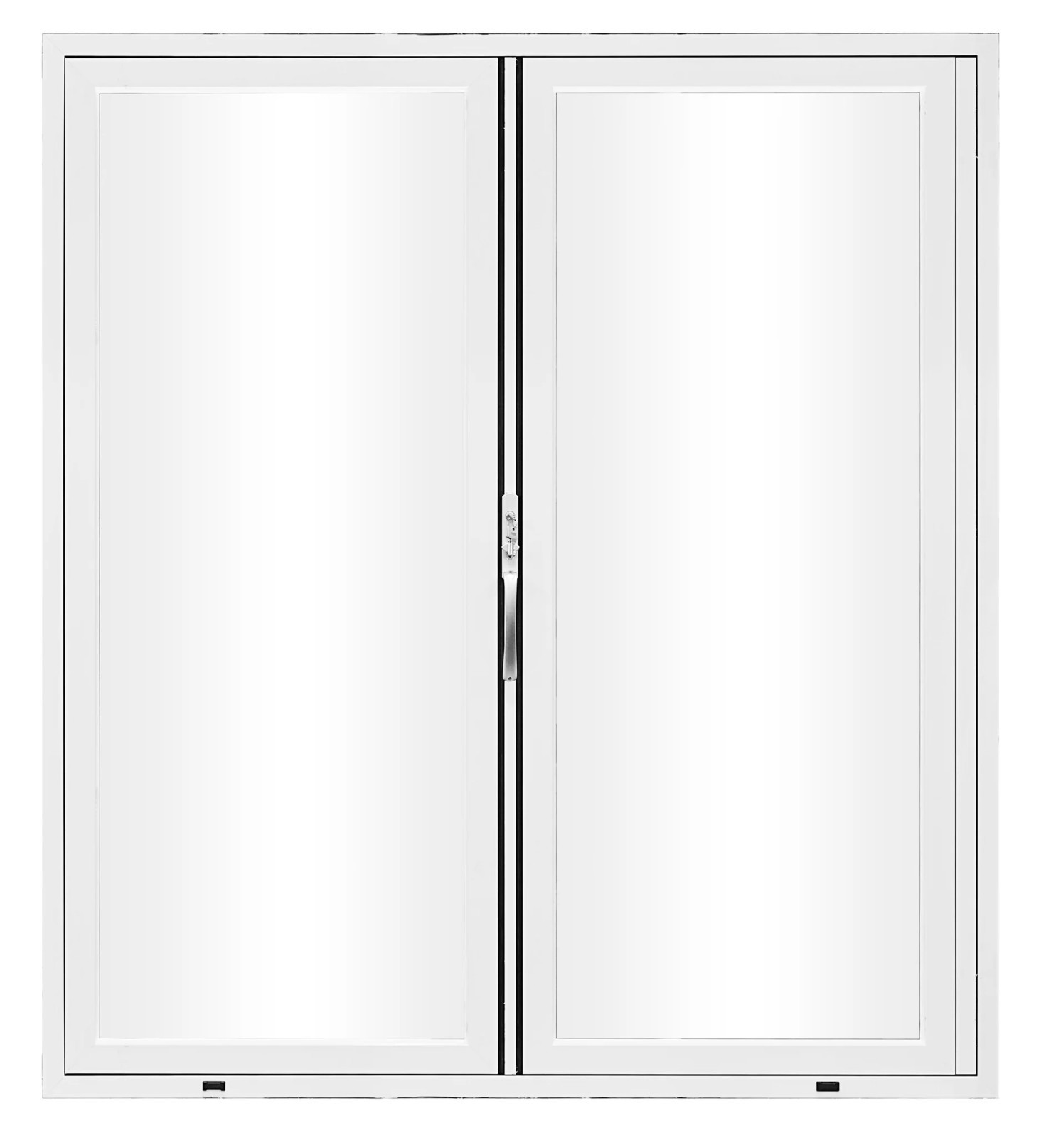 2 Panel,0R2L or 2R0L Folding Patio Door, Outswing, Folded Out, Aluminum gallery
