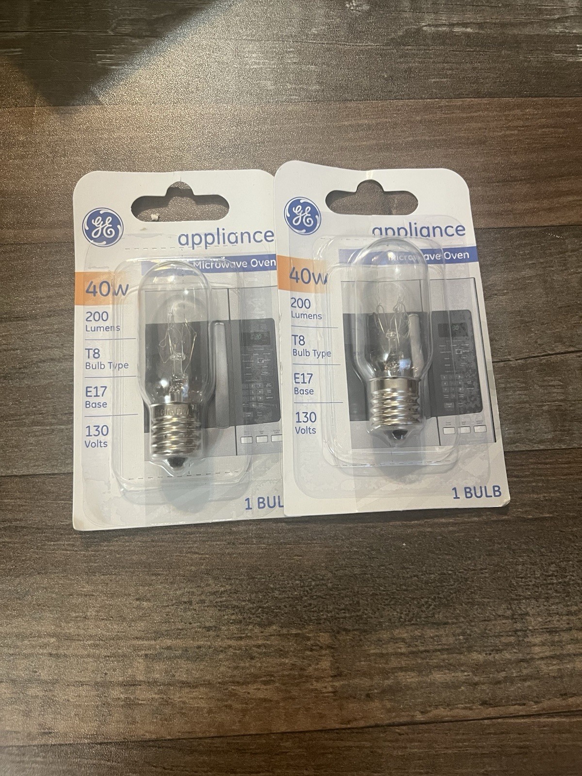 2-PACK Ge Microwave Light Bulb, Soft White Light, 40-Watts FREE SHIPPING gallery