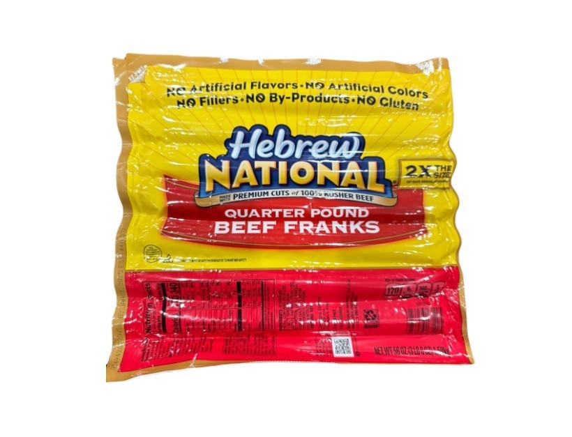 Hebrew National Quarter Pound Beef Franks Premium Cuts0 Kosher Beef- 3.5LB gallery