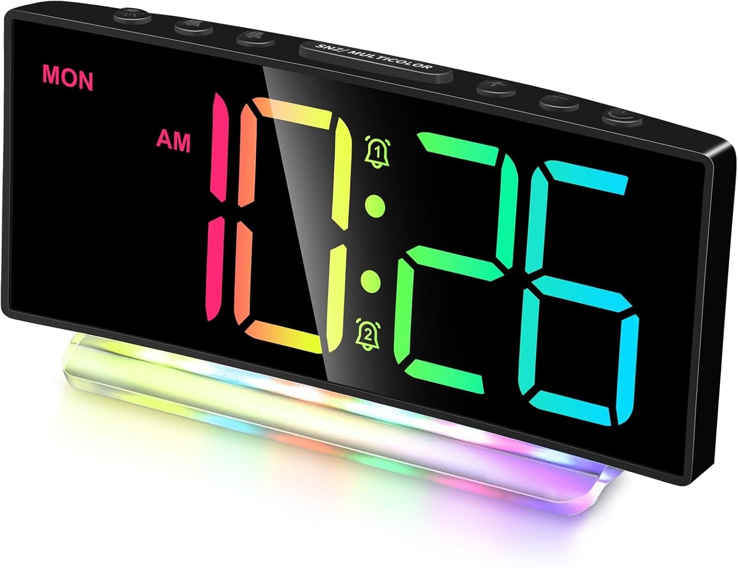 Extra Loud Alarm Clock for Heavy Sleepers Adults,Teens,Kids,Rainbow Clock for... gallery