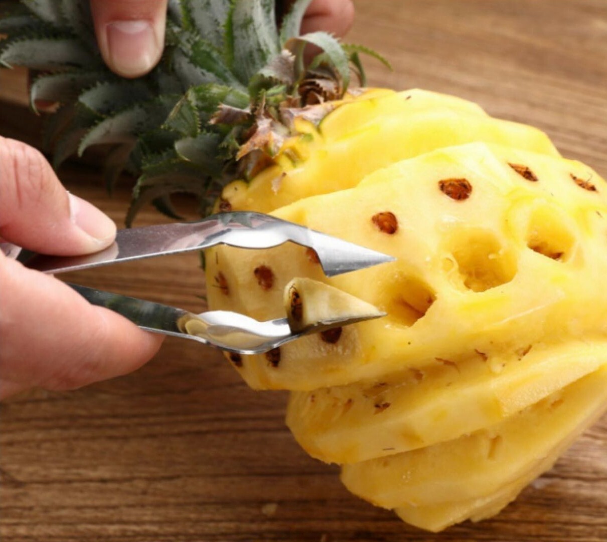 Practical Stainless Steel Cutter Pineapple Eye Peeler Kitchen Tools (2 pcs) gallery
