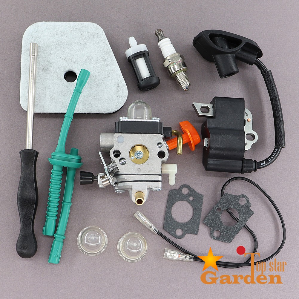 Ignition Coil Carburetor Kit For Stihl FS90R FS110 FS110R FS130 FS130R Trimmer gallery