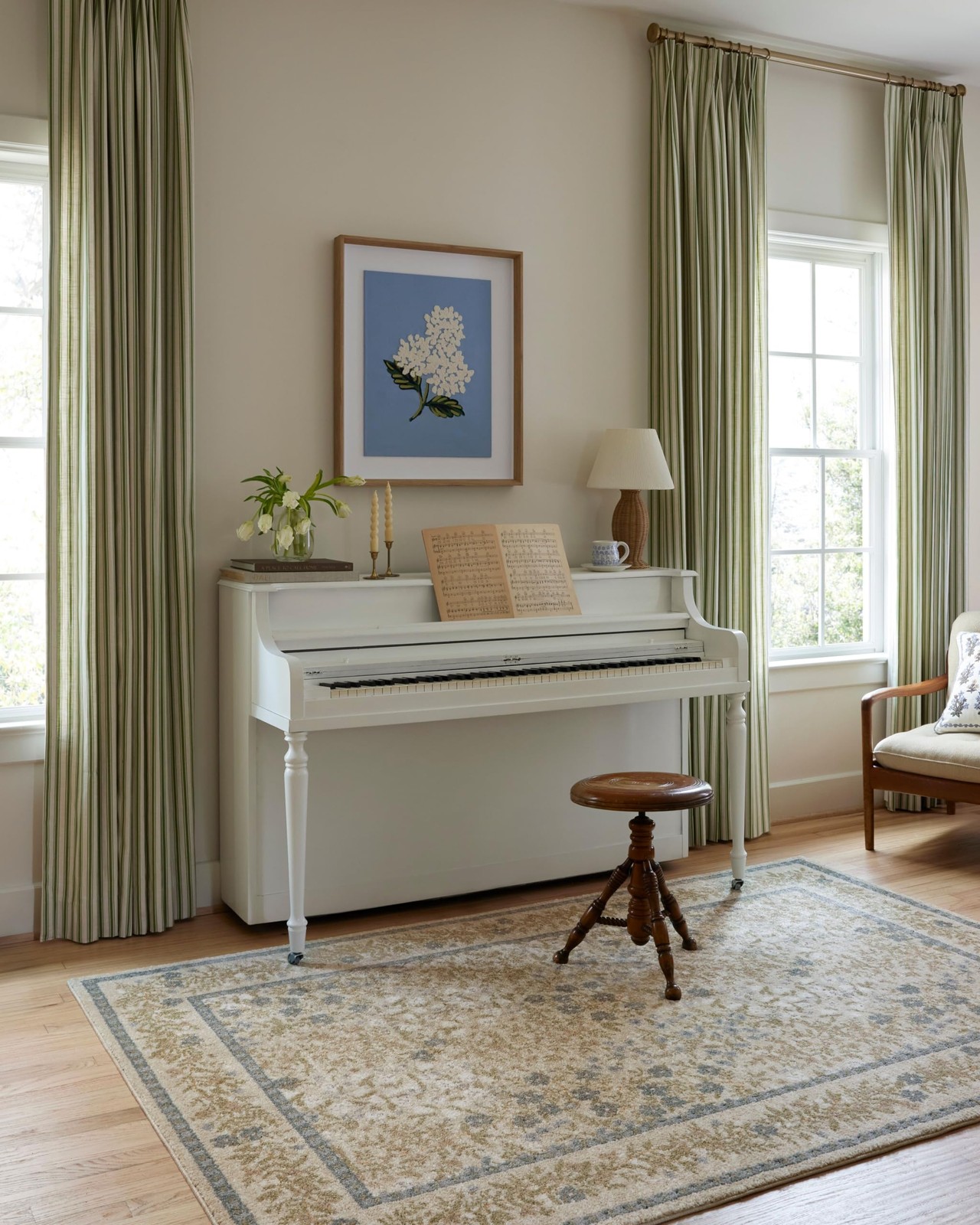 Loloi Rifle Paper Co. Laurel Collection Lau-03 Ivory/Multi 2-8 X 8 Runner Rug gallery