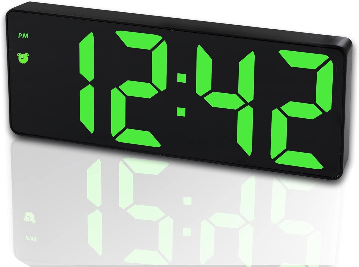 Battery Operated Digital Clock, Alarm Clock Cordless Large Big Numbers 4 Dimmers gallery