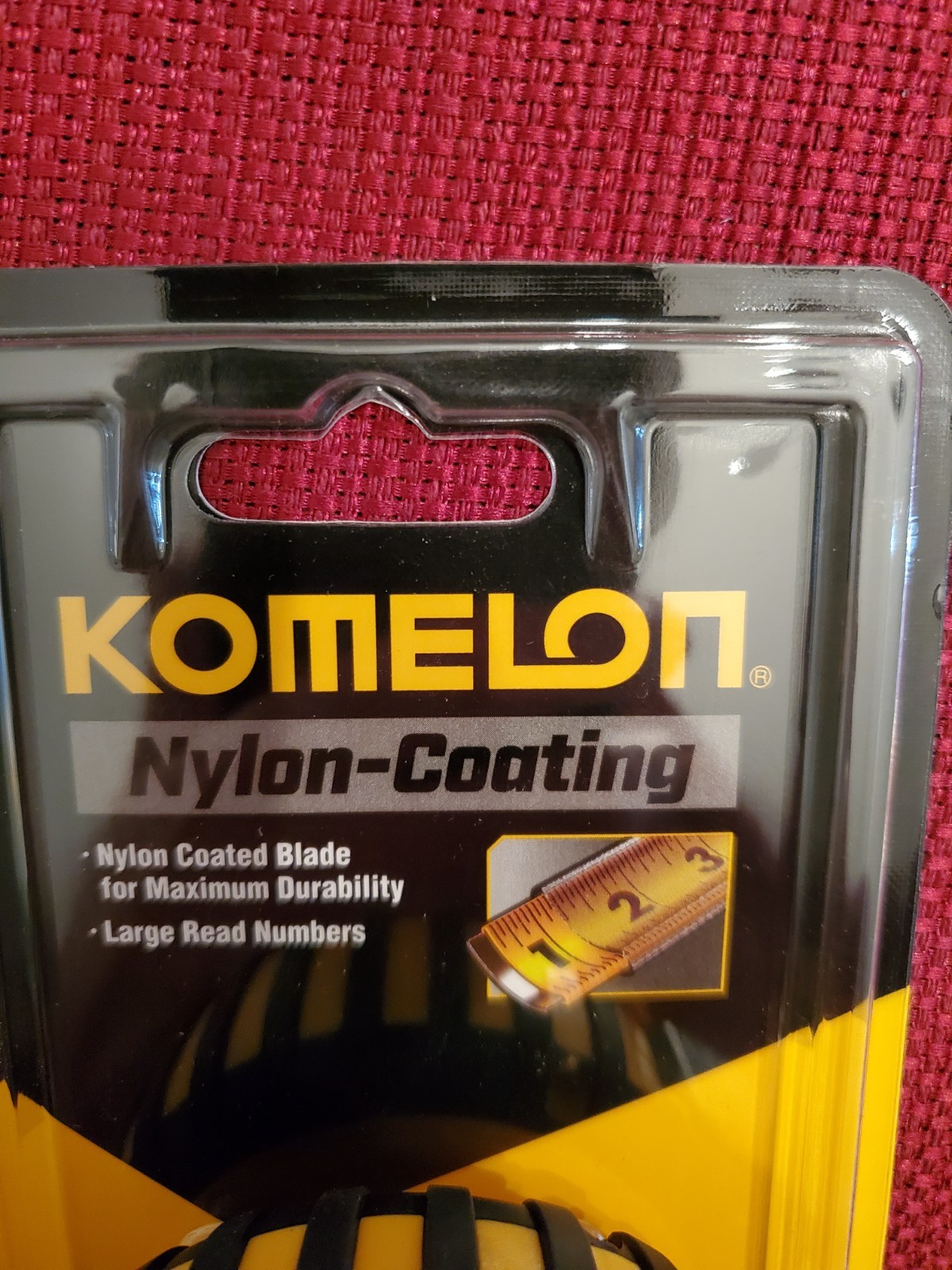 Komelon Gripper Pro 25ft Tape Measure Nylon Coated Large Read Numbers GP25 gallery