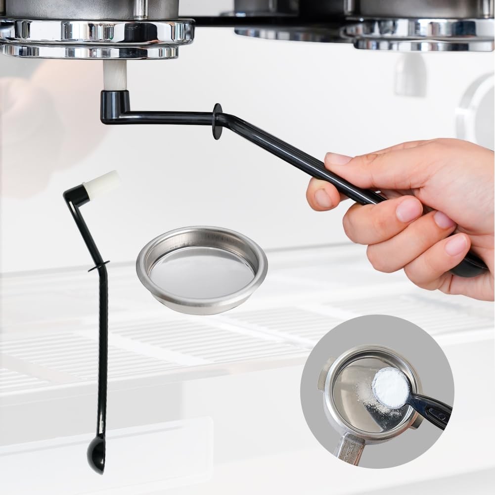 Coffee Machine Cleaning Kit Brush and Backflush Filter Tool Set gallery