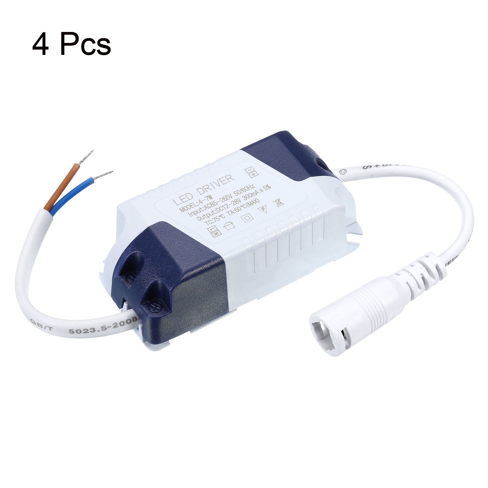 4 x 4-7W 300mA LED Driver AC 85-265V Output 12-28V DC Female Connector gallery