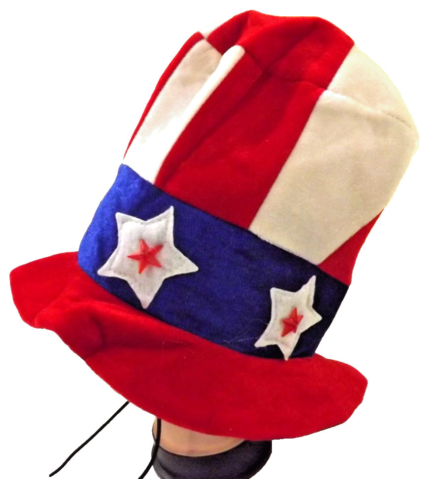 Cool NoveltiesProductions LED Uncle Sam Patriotic Hat with Stars/Stripes Blinks gallery