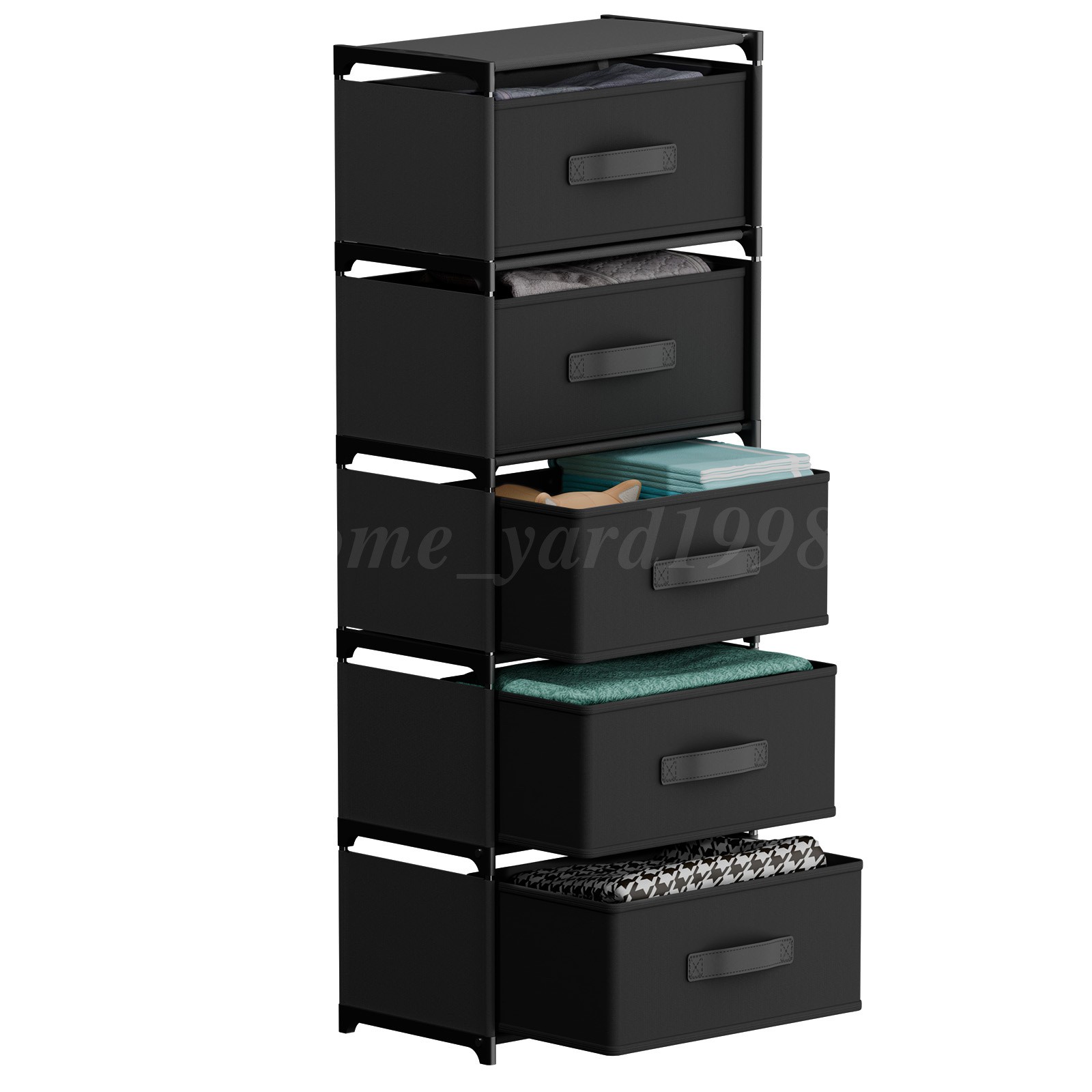 Multifunctional Fabric Storage Tower Dresser 2-9 Drawers for Home Organization gallery