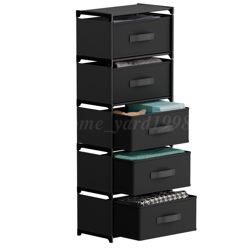 Multifunctional Fabric Storage Tower Dresser 2-9 Drawers for Home Organization