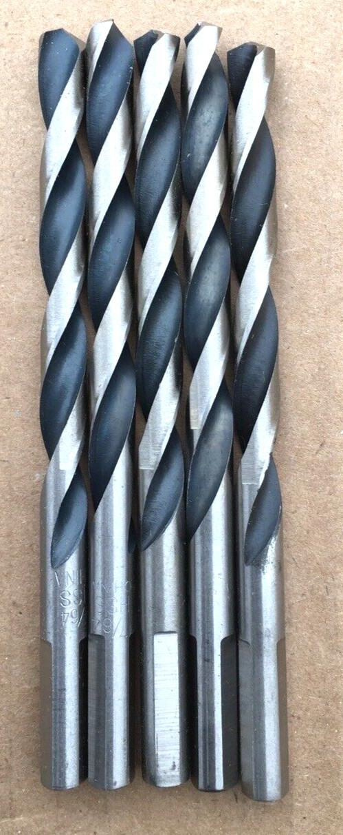 [5] Century 17/64" Drill Bit Set HSS M2 Black/Gold Steel Twist Drill Bits Metal gallery