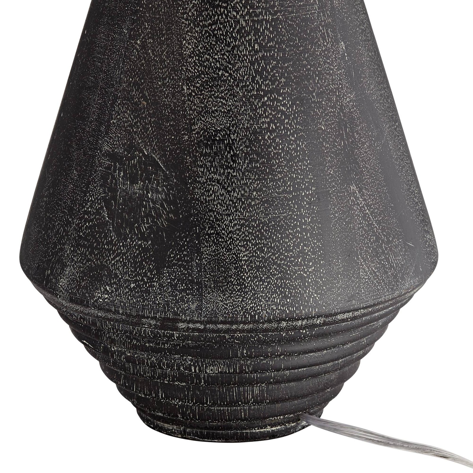 360 Lighting Adelis 31" High Textured Black Modern Pyramid Table Lamp gallery