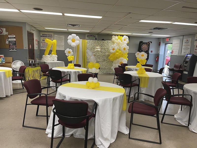 Yellow Sequin Table Runner - 12x108 Inch Glitter Table Cloth for Baby Showers... gallery