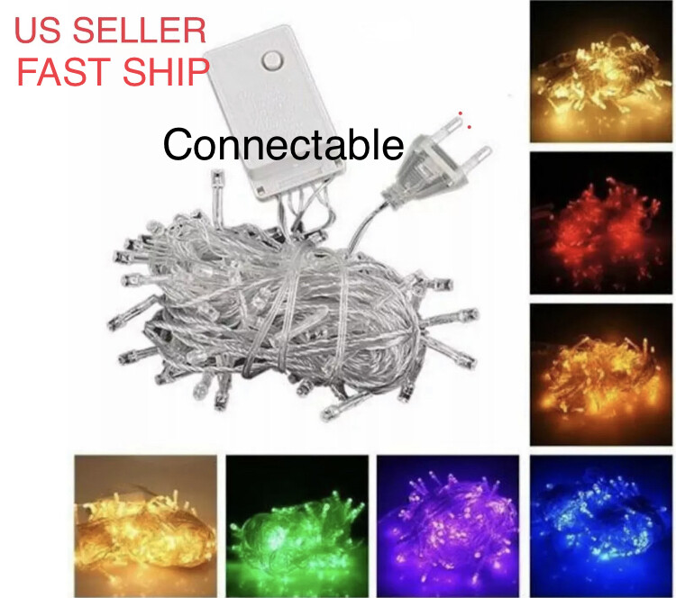 CONNECTABLE 10M 100 LED Christmas Tree Fairy String Party Lights Lamp X'mas gallery