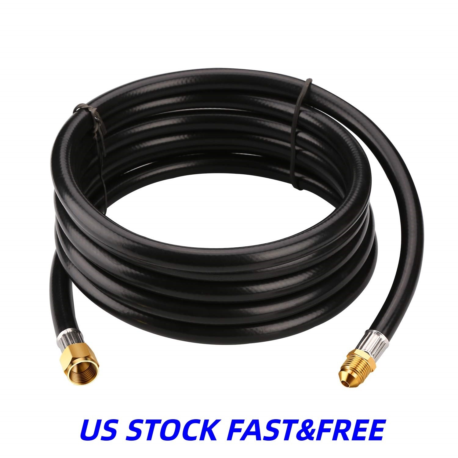 US-FREESHIP 12FT Propane Extension Hose with 3/8 inch Female Male Flare Fitting gallery
